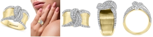 EFFY Collection EFFY&reg; Diamond Swirl Statement Ring (1-1/10 ct. t.w.) in 14k Gold & White Gold